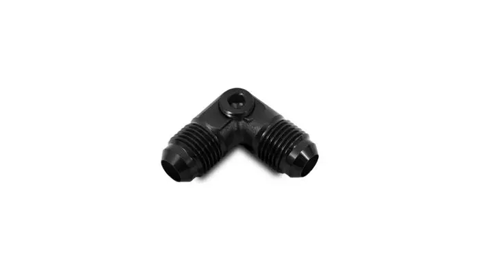 Vibrant Performance 16538 Male An Flare 90 Degree Union Fitting With 1/8" Npt Port; Size: -8An 1