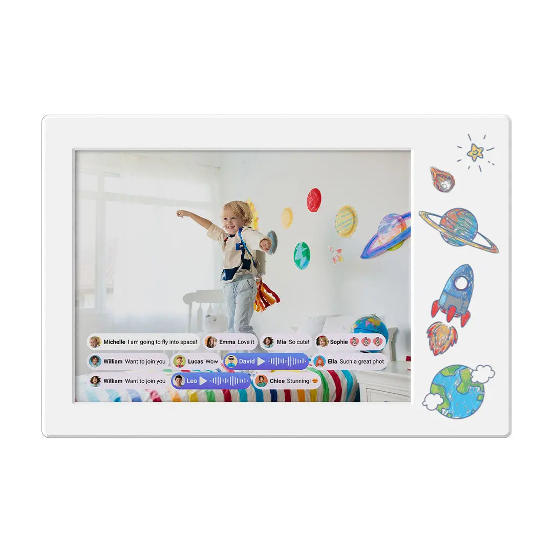 Myfirst Frame Doodle 9 - 9" E-Ink Drawing Tablet With Tracing Overlay - White | 256-Ff0901sa-We01 1