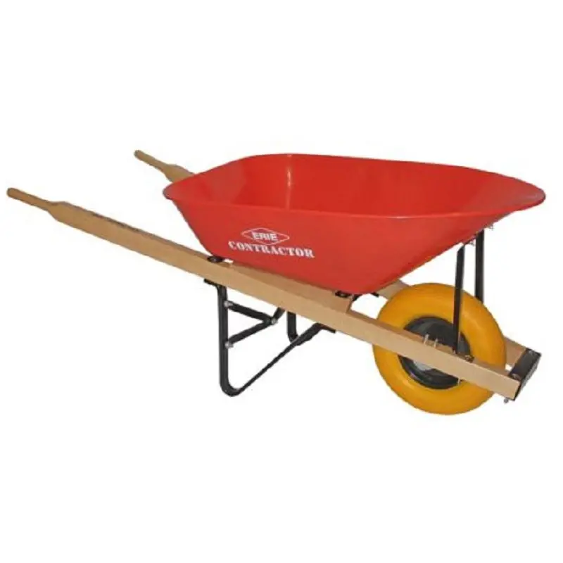 Wheelbarrow Pro Contractor 6 Cubic Foot Flat Free (E-1038) 1