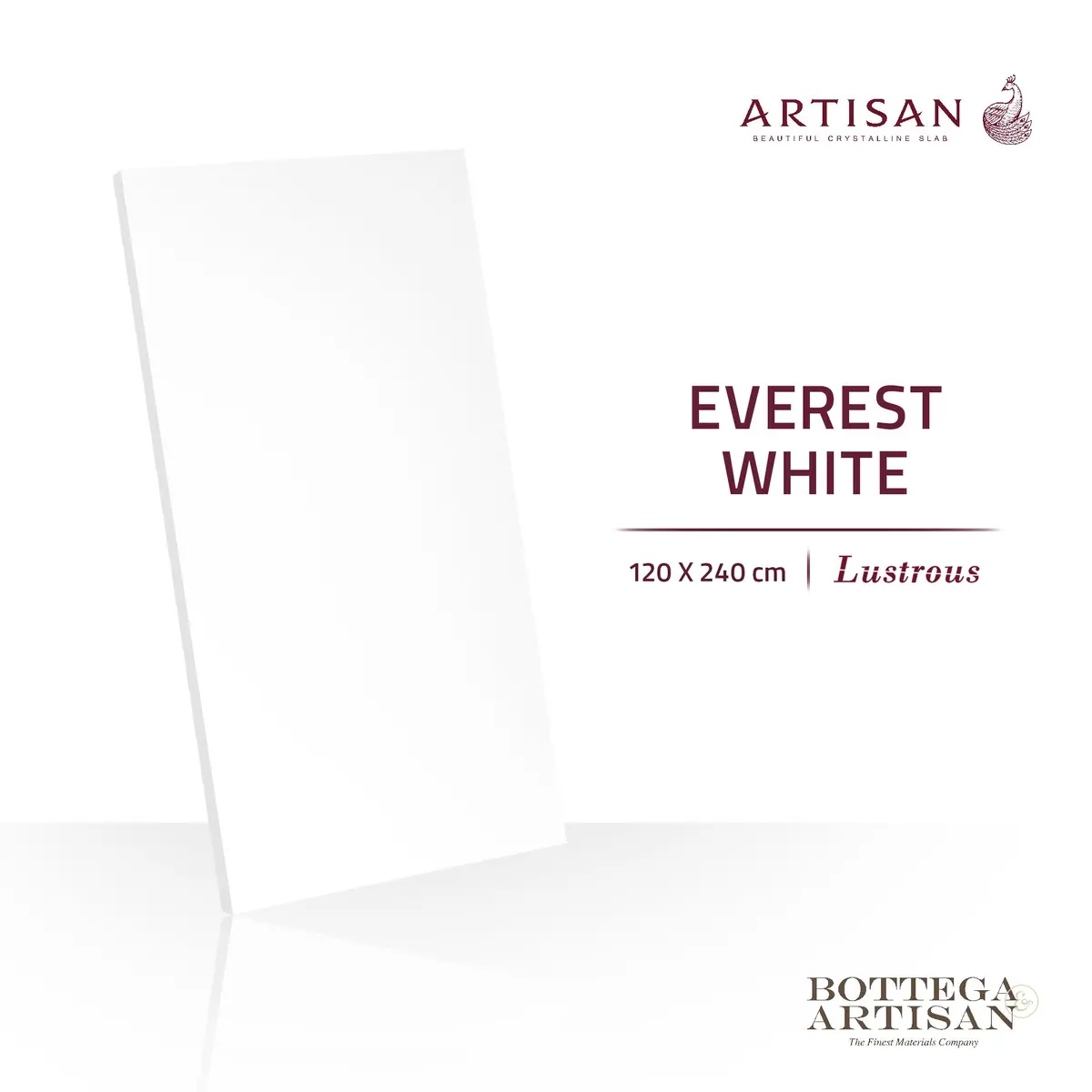 Granit Lamina Slab Artisan Everest White Lustrous 120X240 1