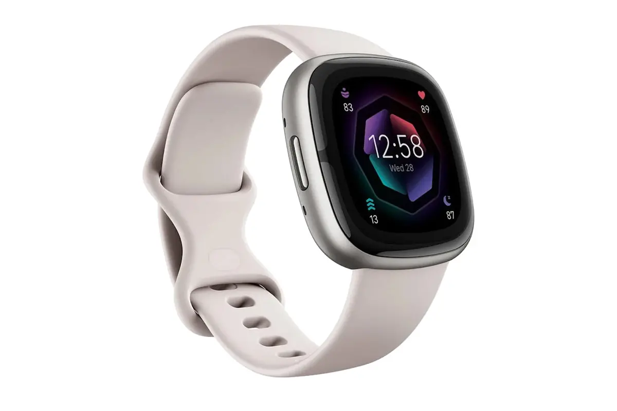 Fitbit Sense 2 - Advanced Health Smartwatch With Ceda Stress Sensor & Gps - Lunar White/Platinum | 79-Fb521srwt 1