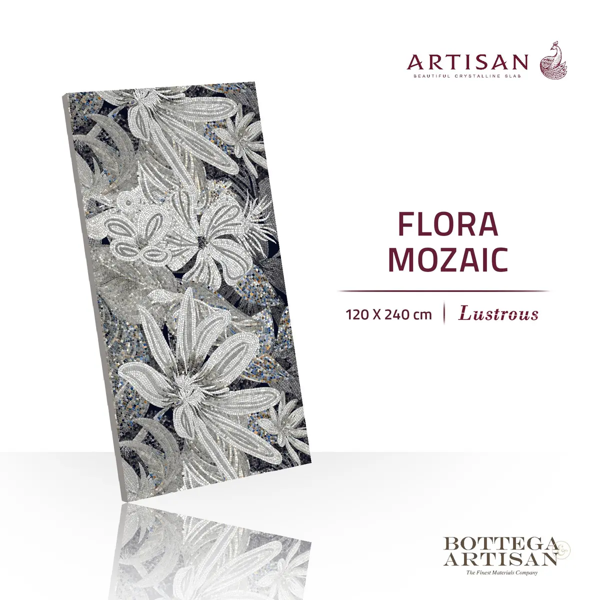 Granit Lamina Slab Artisan Flora Mozaic Lustrous 120X240 1