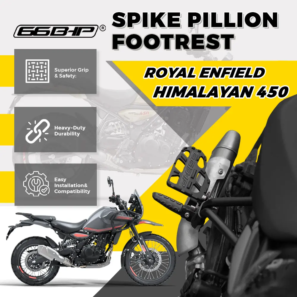 Himalayan 450 Spike Pillion Footrest( Pair ) 1