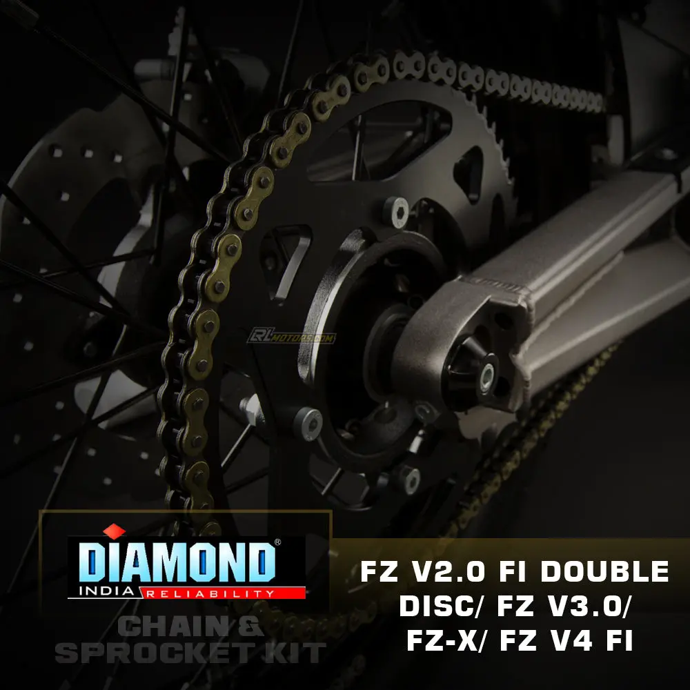 Yamaha Fz V2 Fi (D.Disc) / V3 / Fz-X / V4 Fi - Diamond Chain Sprocket Kit (K224) 1