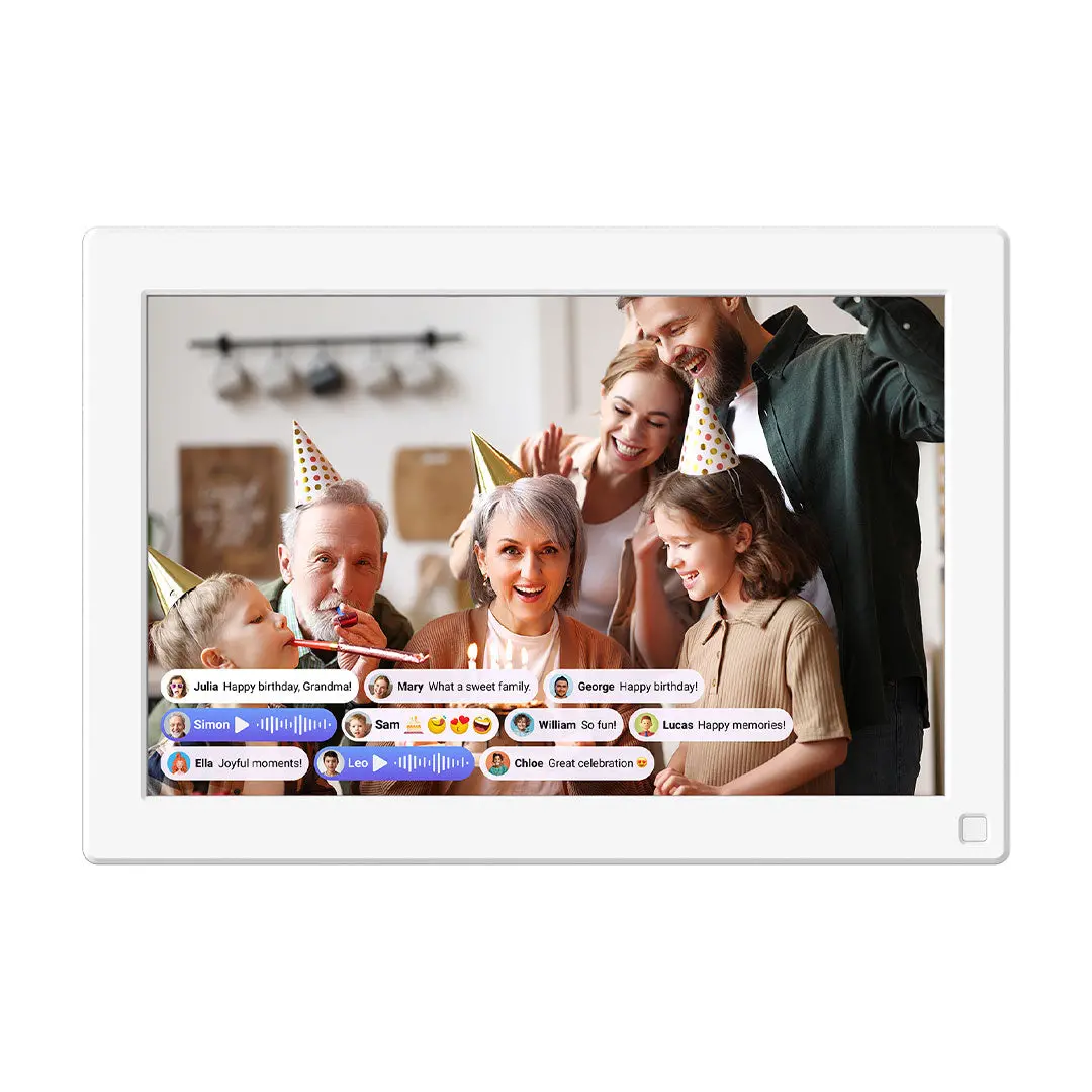 Myfirst Frame Live 10 - 10.1" Wifi Digital Photo Frame With Ips Touchscreen - White | 256-Ff1001sa-We01 1