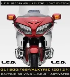 Gl1800 Rectangular Led Cowl Lights With Turn Signals 2