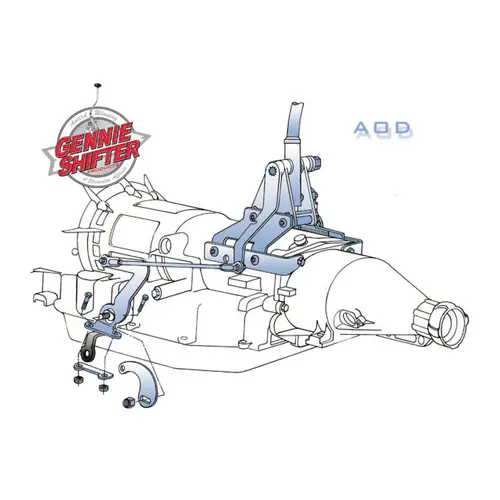 Gennie Shifter Ford Aod Shifter Mounting Kit 1