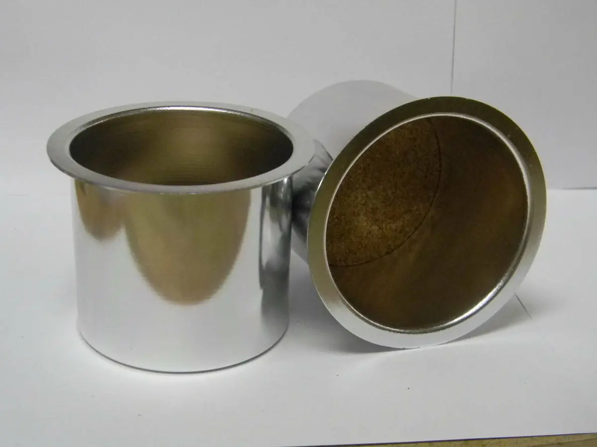 Watsons Medium Natural Aluminum Cup Holders (Pair) 1