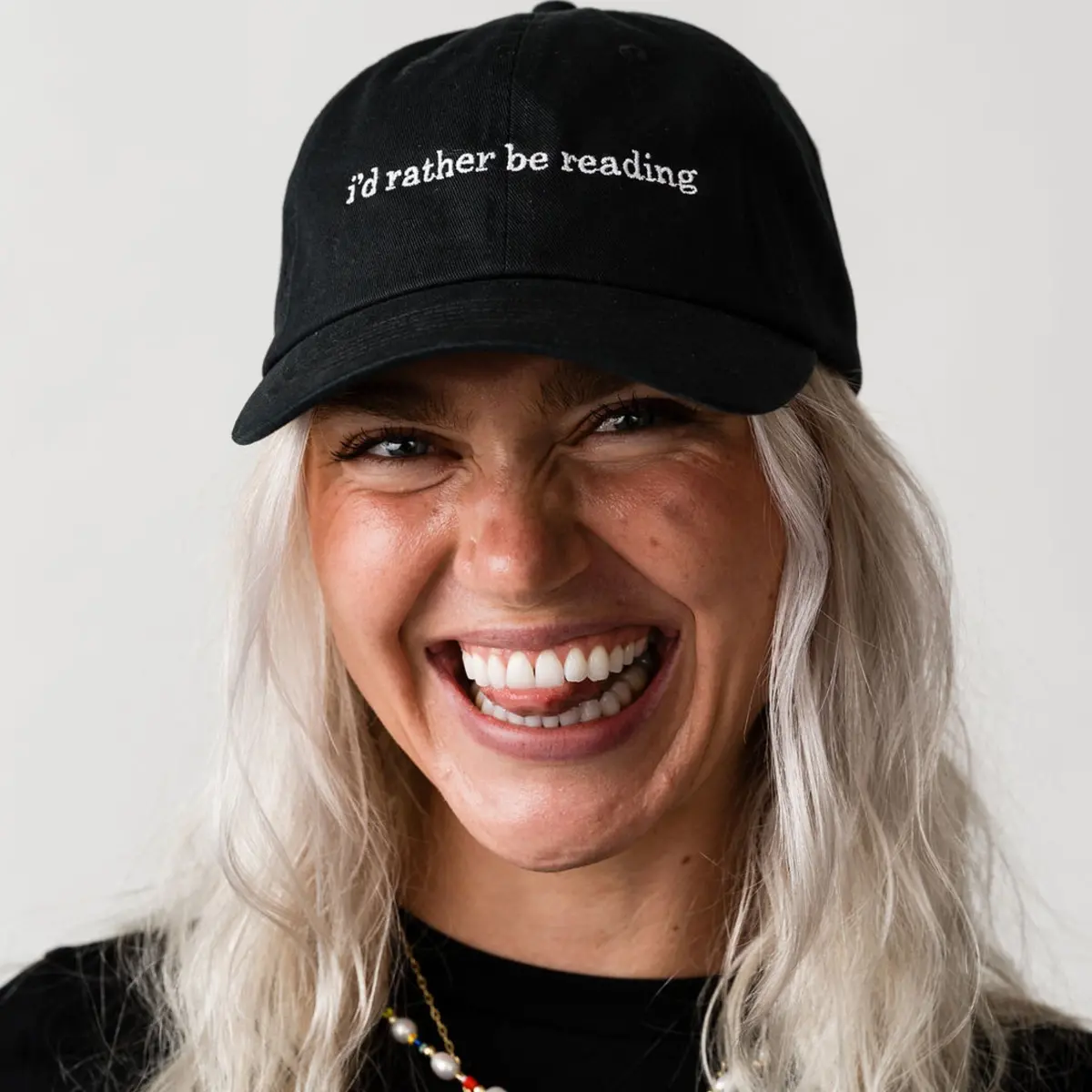 I'd Rather Be Reading Baseball Hat 1