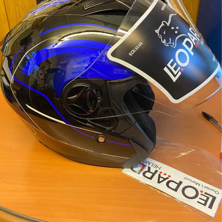 Leopard Tula Motorcycle/Scooter Helmet 1