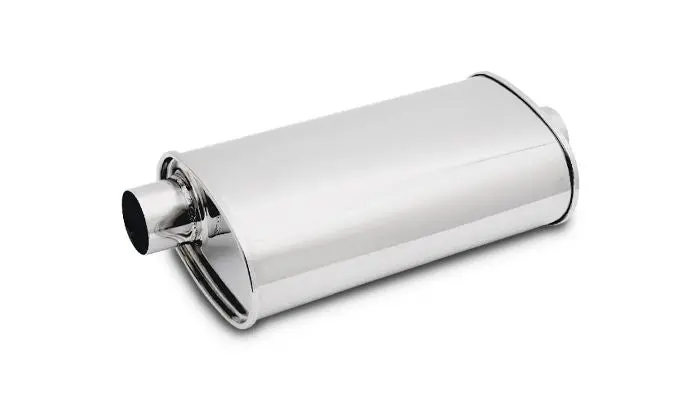Vibrant Performance 1103 Streetpower Oval Muffler, 3" Inlet/Outlet (Center-Center) 1