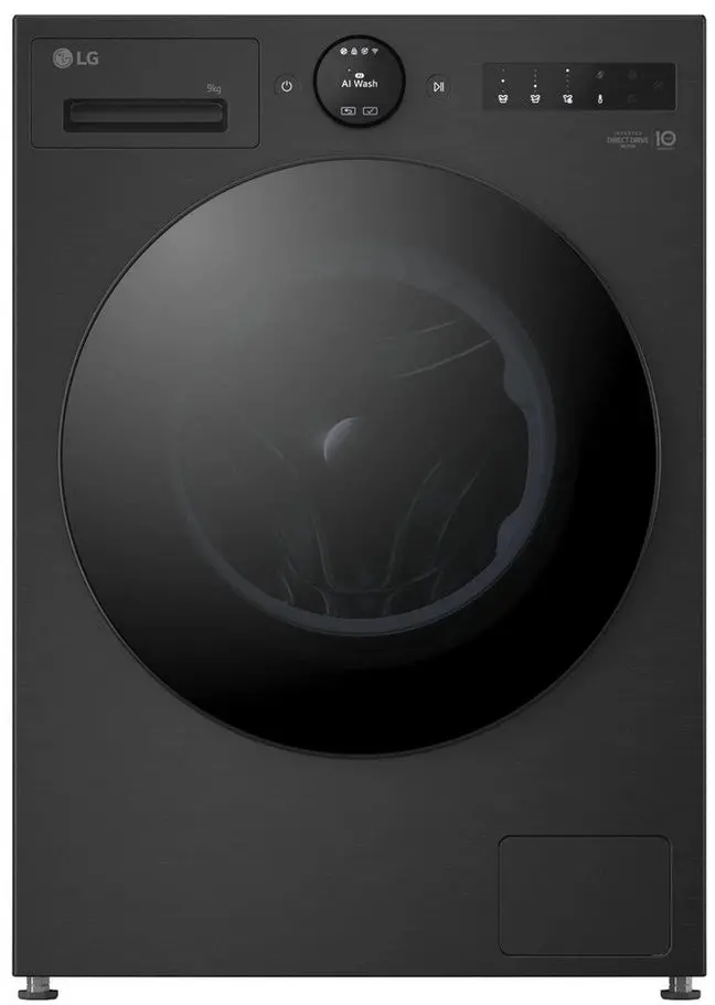 Lg F4x7009tbb 9Kg Washing Machine With 1400 Rpm - Black - A Rated 1