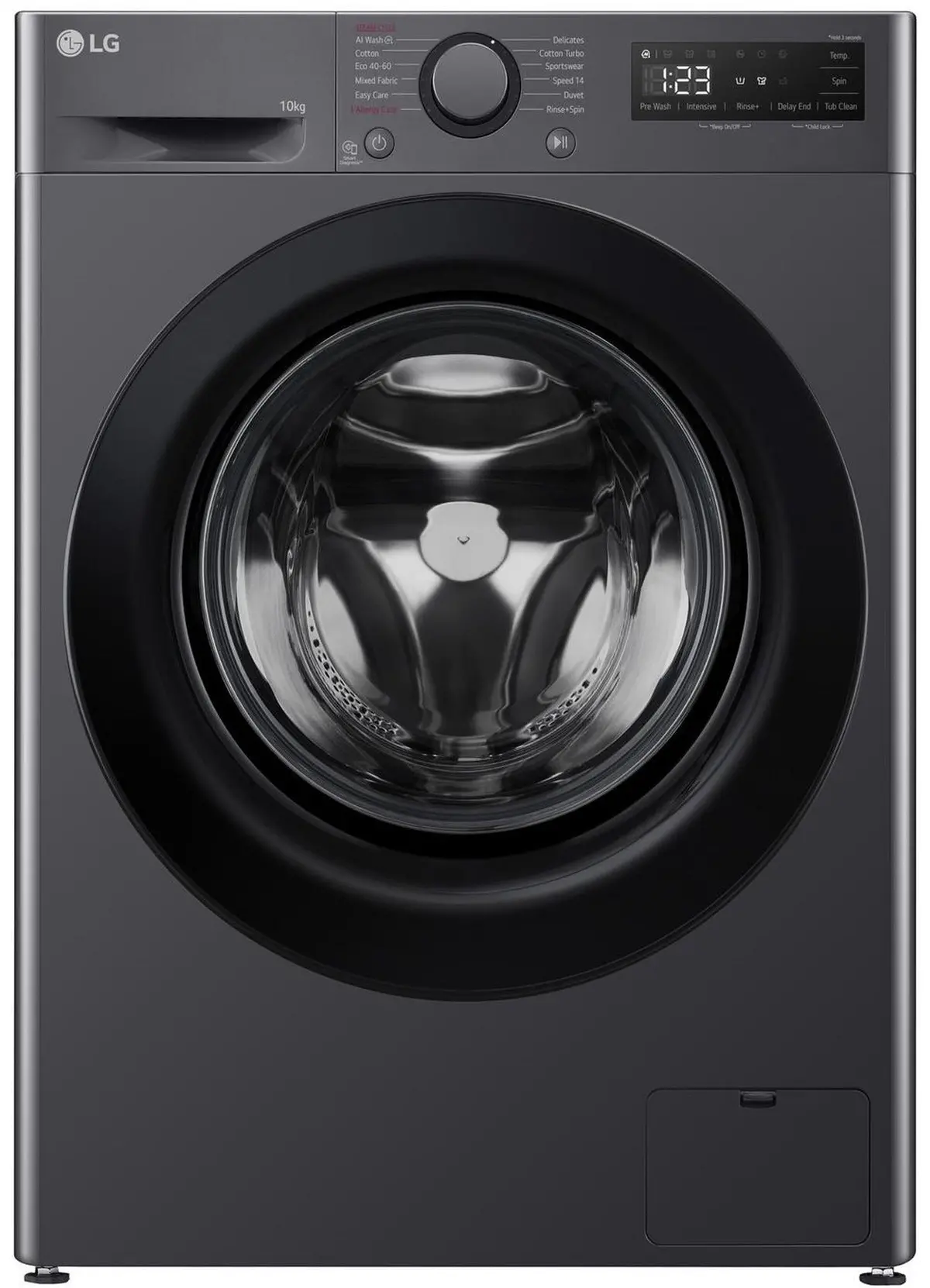 Lg F4y510gbln1 10Kg Washing Machine With 1400 Rpm - Slate Grey - A Rated 1