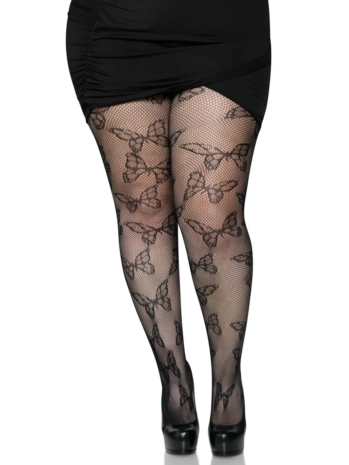 Plus Butterfly Fishnet Tights 2