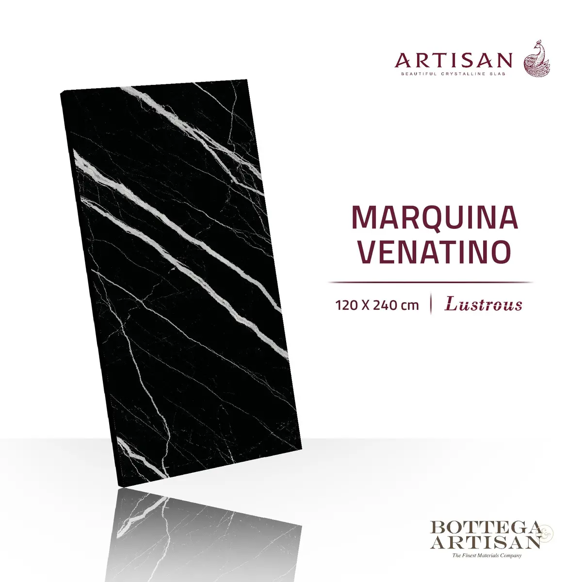 Granit Lamina Slab Artisan Marquina Venatino Lustrous 120X240 1