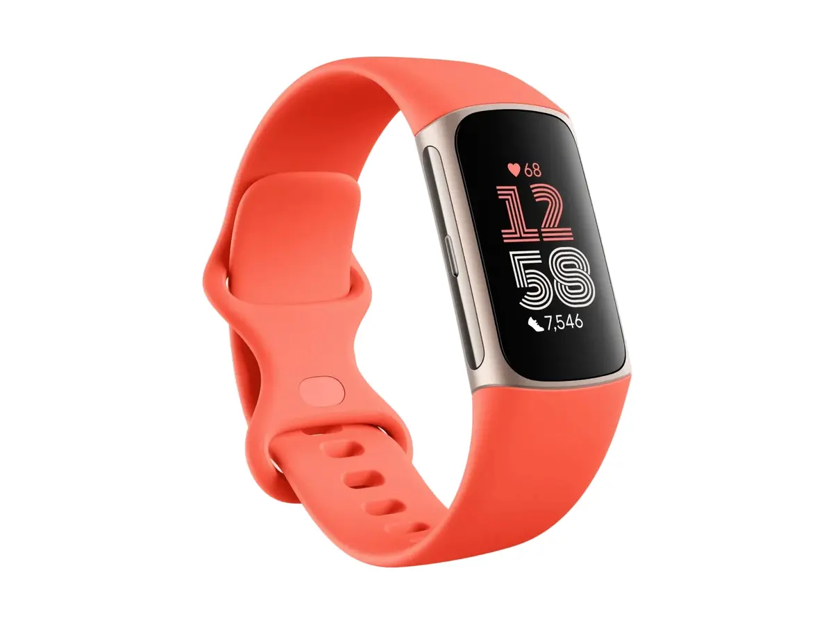 Fitbit Charge 6 - Advanced Fitness Tracker With Gps, Google Maps & Nfc Payments - Coral/Champagne Gold Aluminium | 79-Ga05184-Gb 1