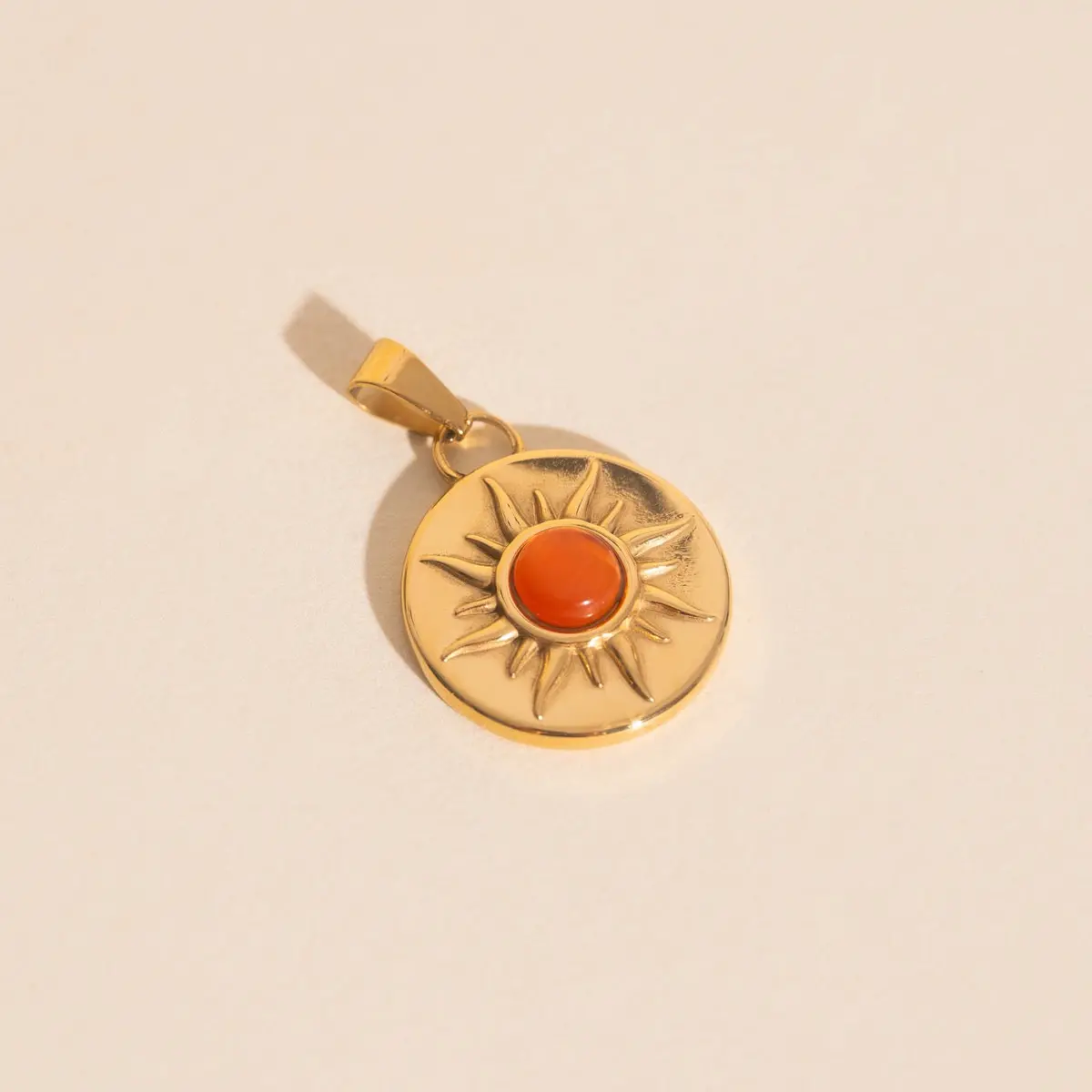 Amber Sun Necklace Charm 1