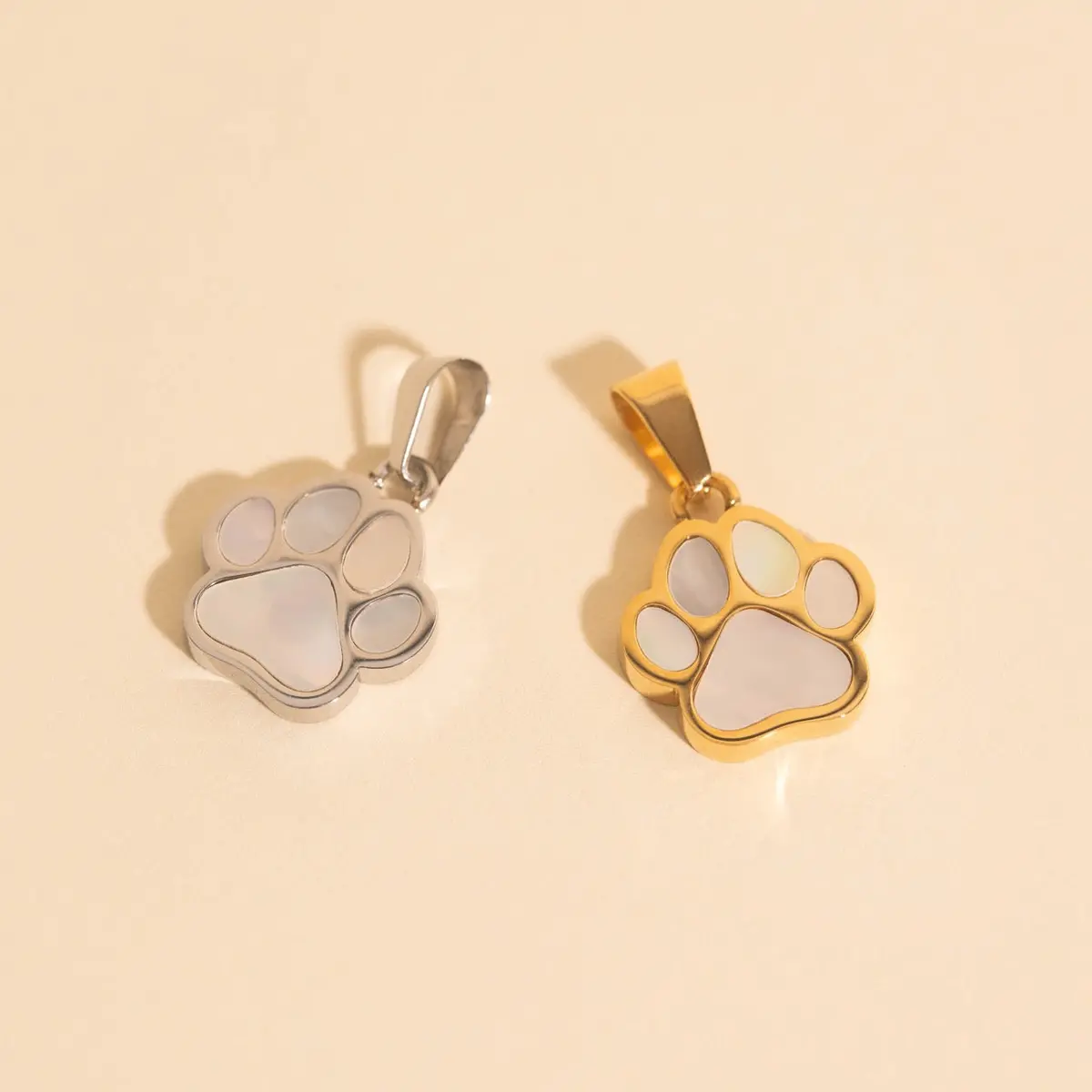 Paw Print Necklace Charm 1