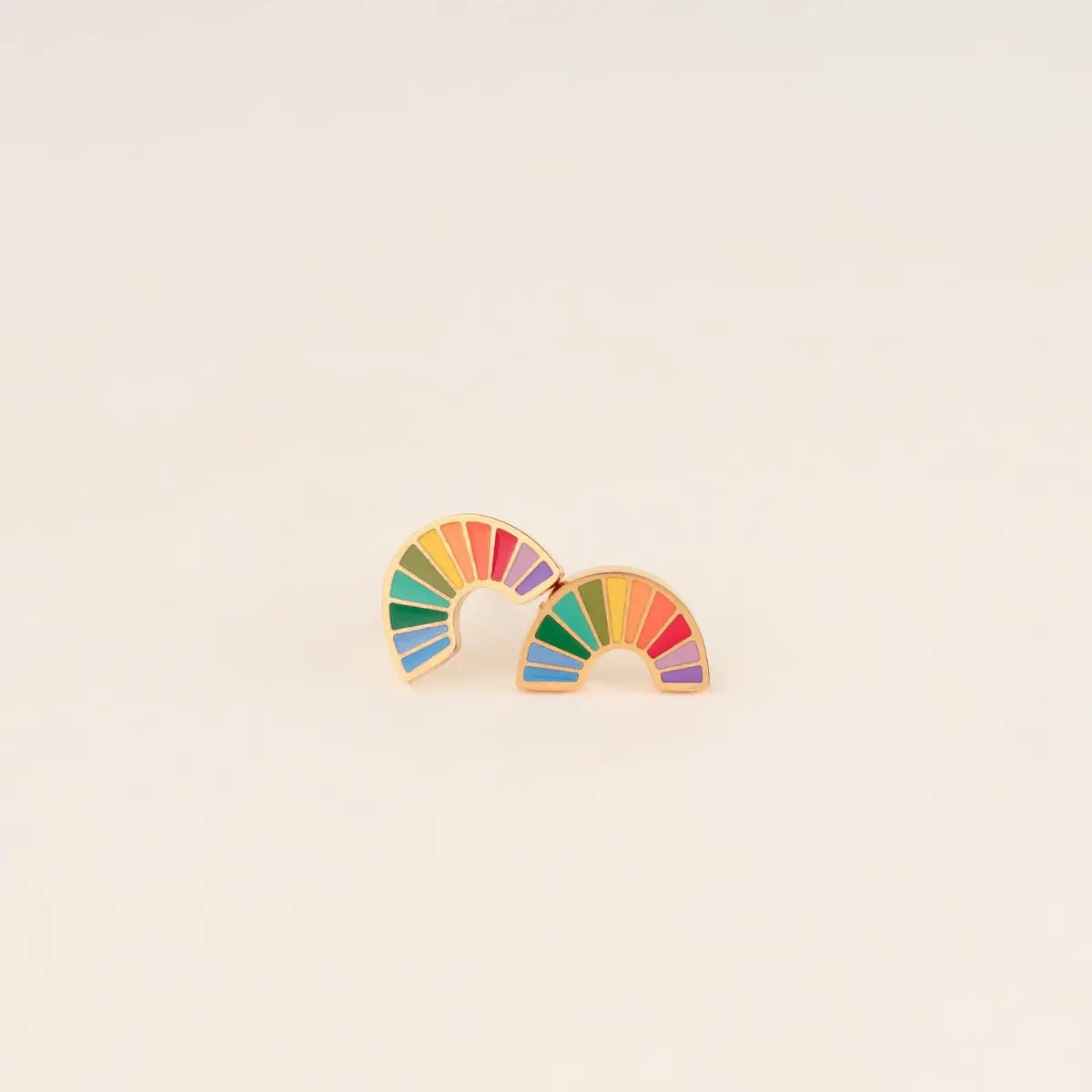 Og Tiny Rainbow Stud Earrings 1