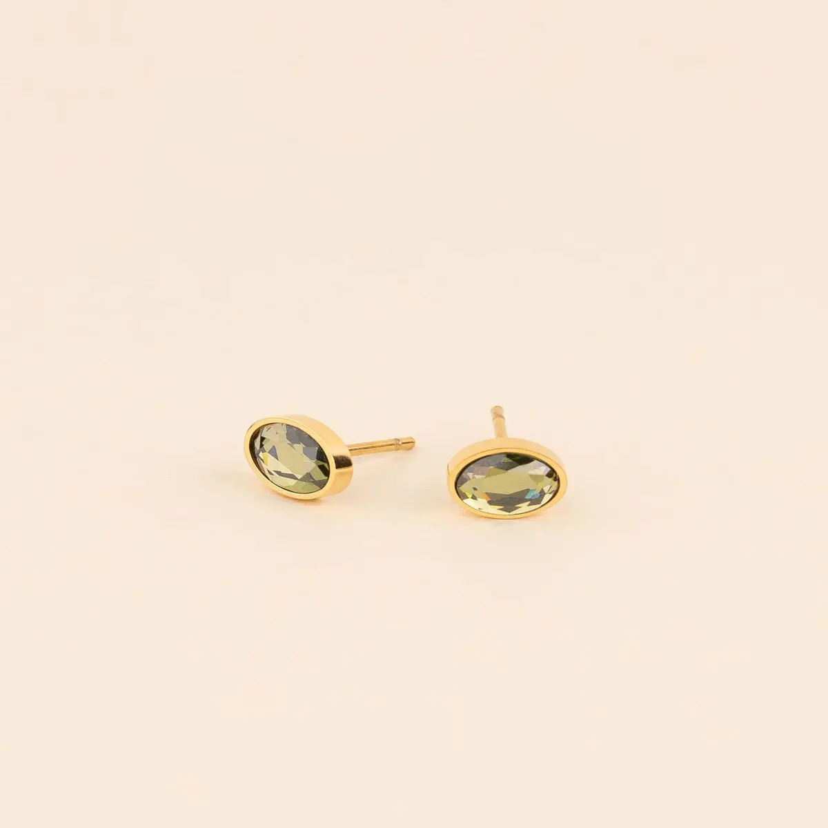 August Birthstone Stud Earrings 1