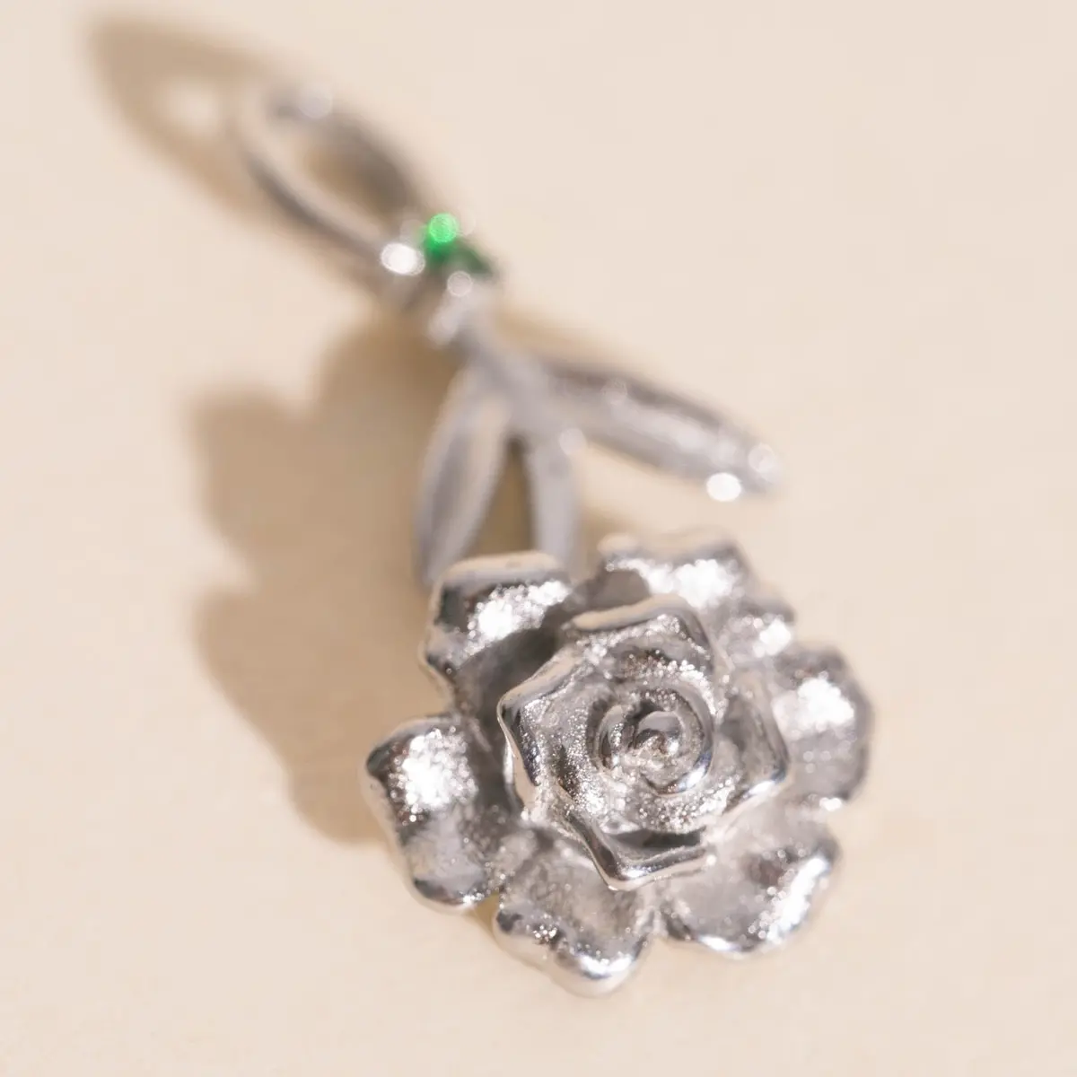 May Peony Birth Flower Necklace Charm 1