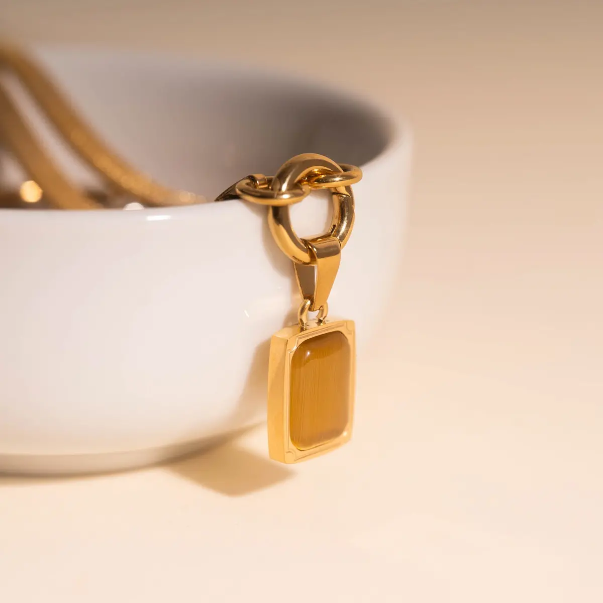 Golden Ember Necklace Charm 1
