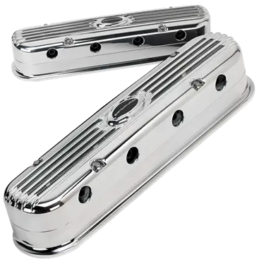 Billet Aluminum Ls3 Chevrolet Modular Valve Cover, Coil Ribbed, (Pair) 1