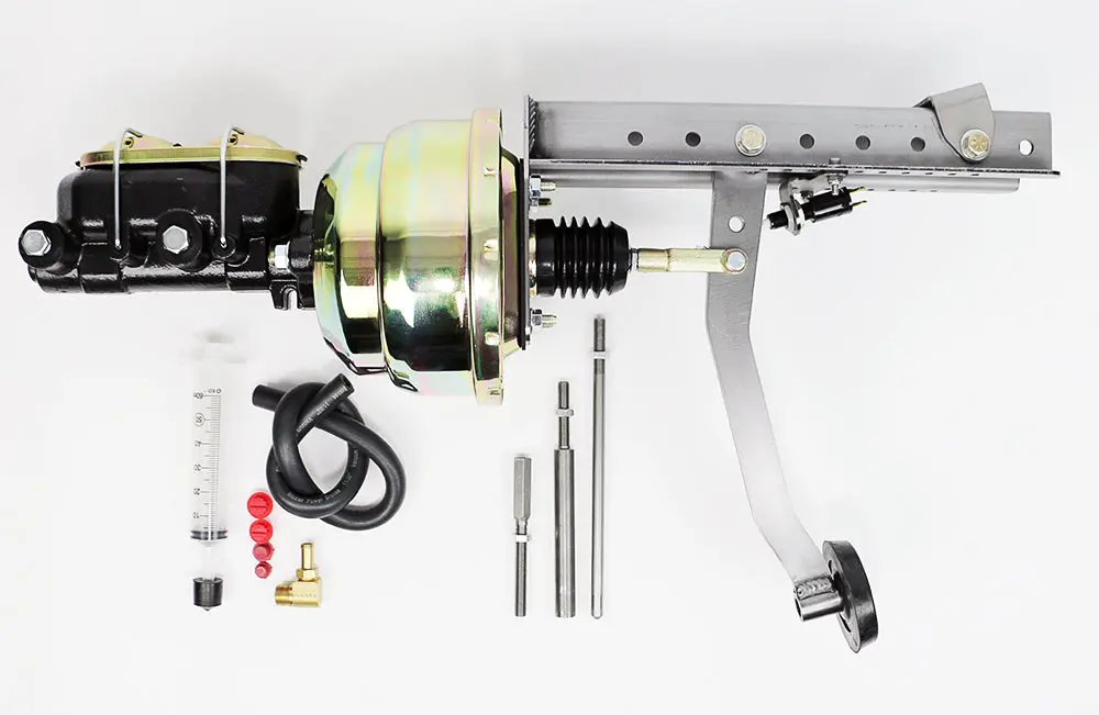 Firewall Mounted (Includes Brake Pedal Asm, Master Cylinder & Booster) Universal Brake Pedal Assembly 7" Dd, 1" Bore 1