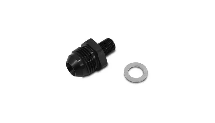 Vibrant Performance 16623 An To Metric Straight Adapter With Washer; Size: -8An Metric: 12Mm X 1.25 1