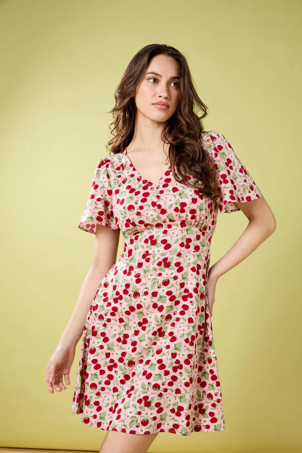Raspberry Mini Dress 1