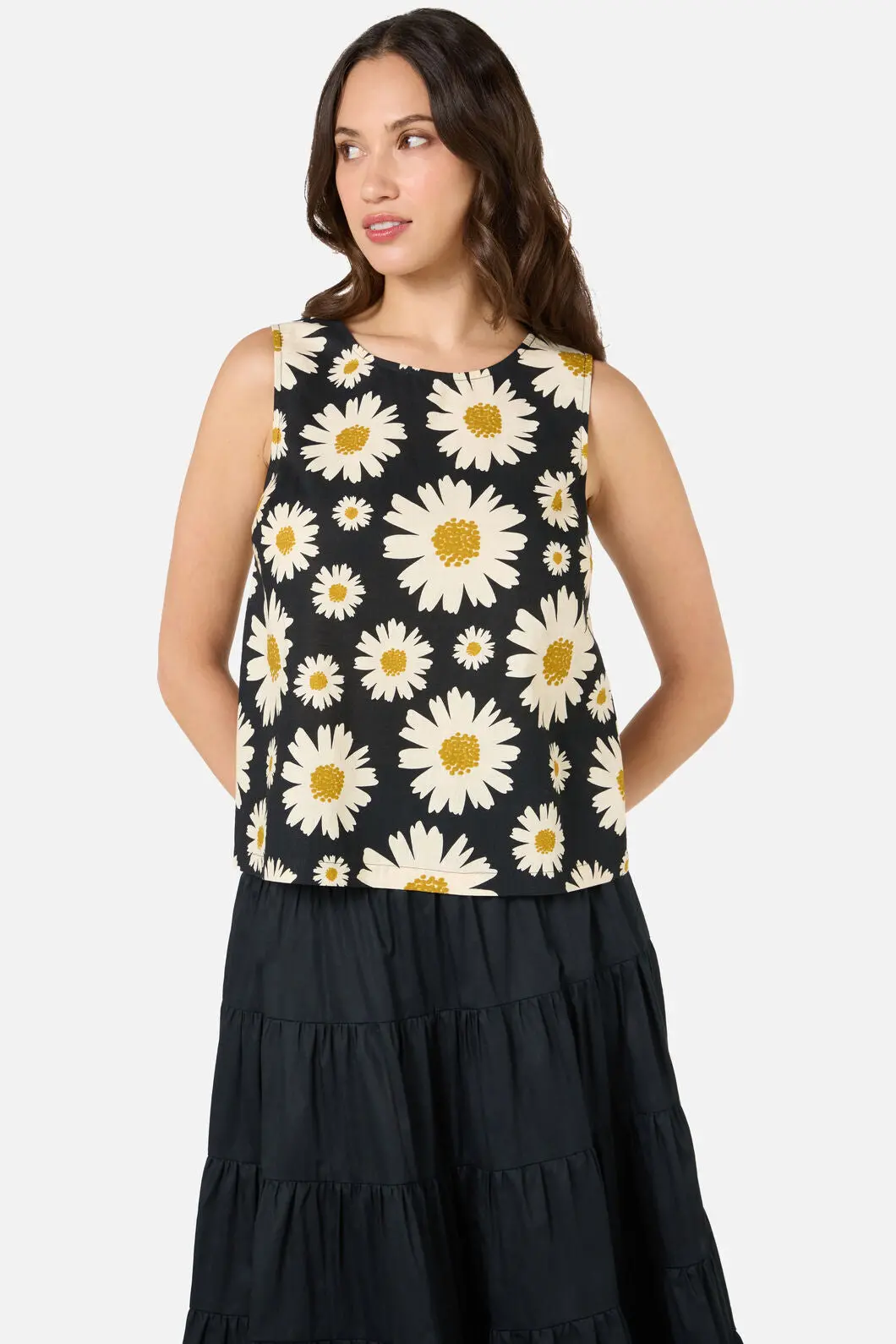 60'S Daisy Shell Top 1