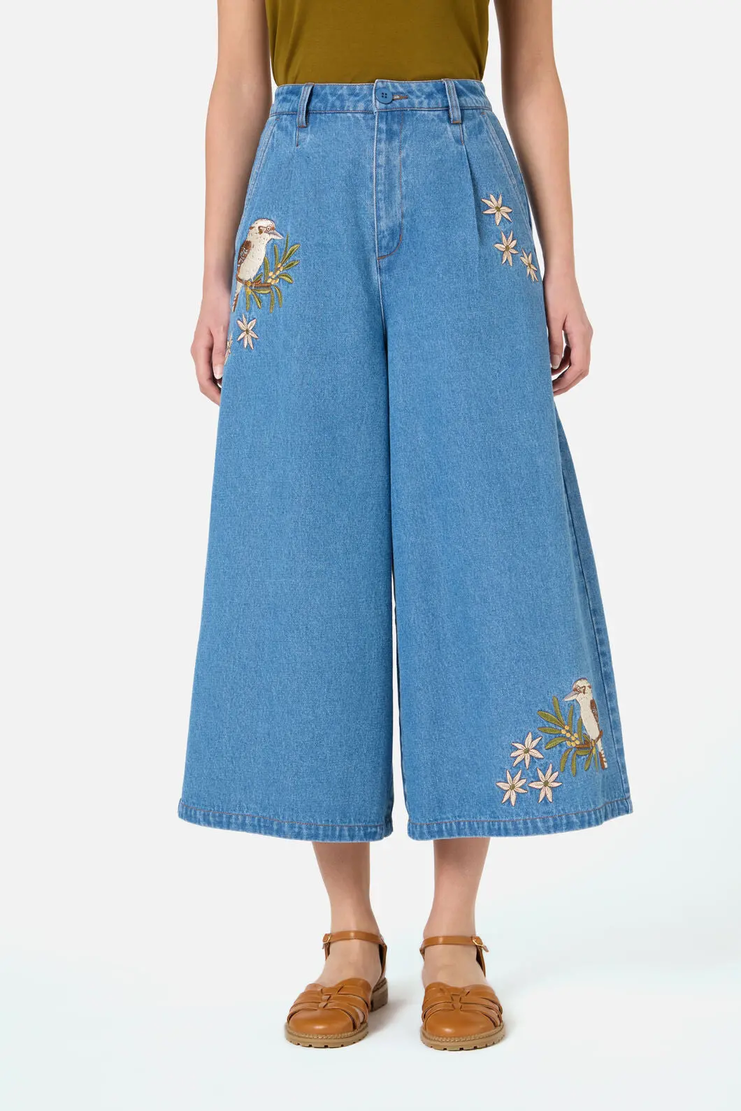 Kooka & Wattle Denim Culotte 1