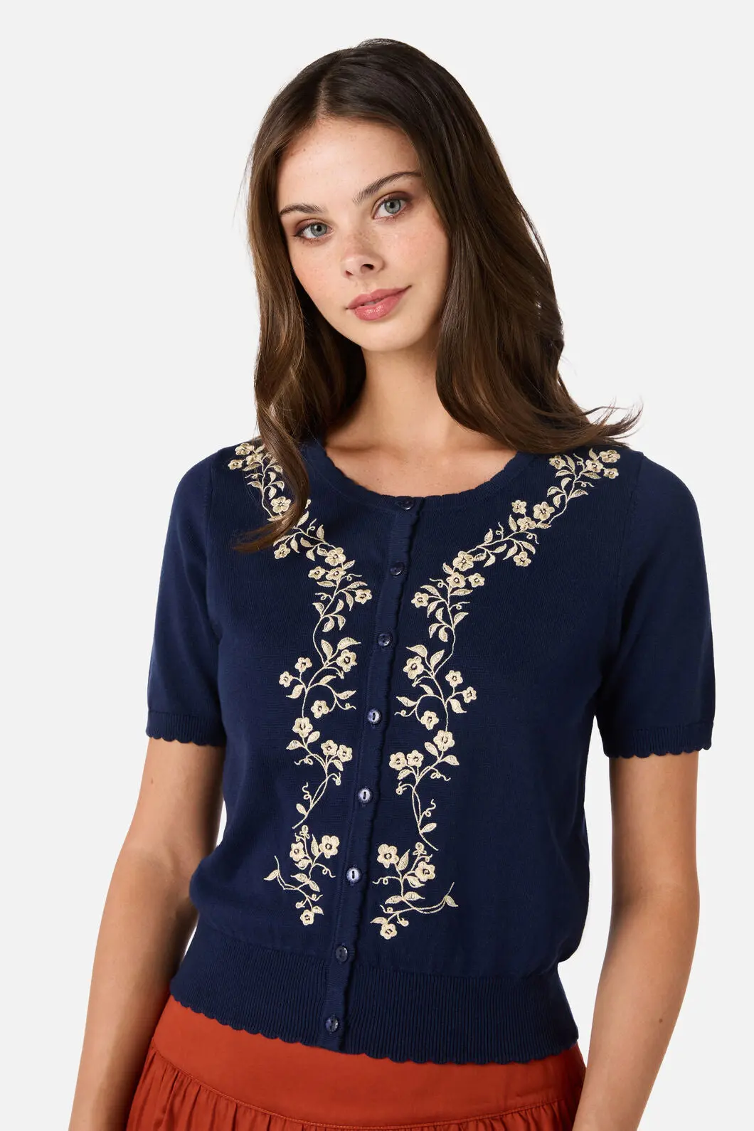 Whimsical Embroidered Cardigan 1