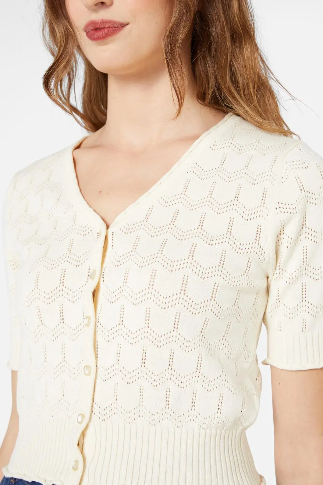 Wednesday Knit Cotton Cardigan 1