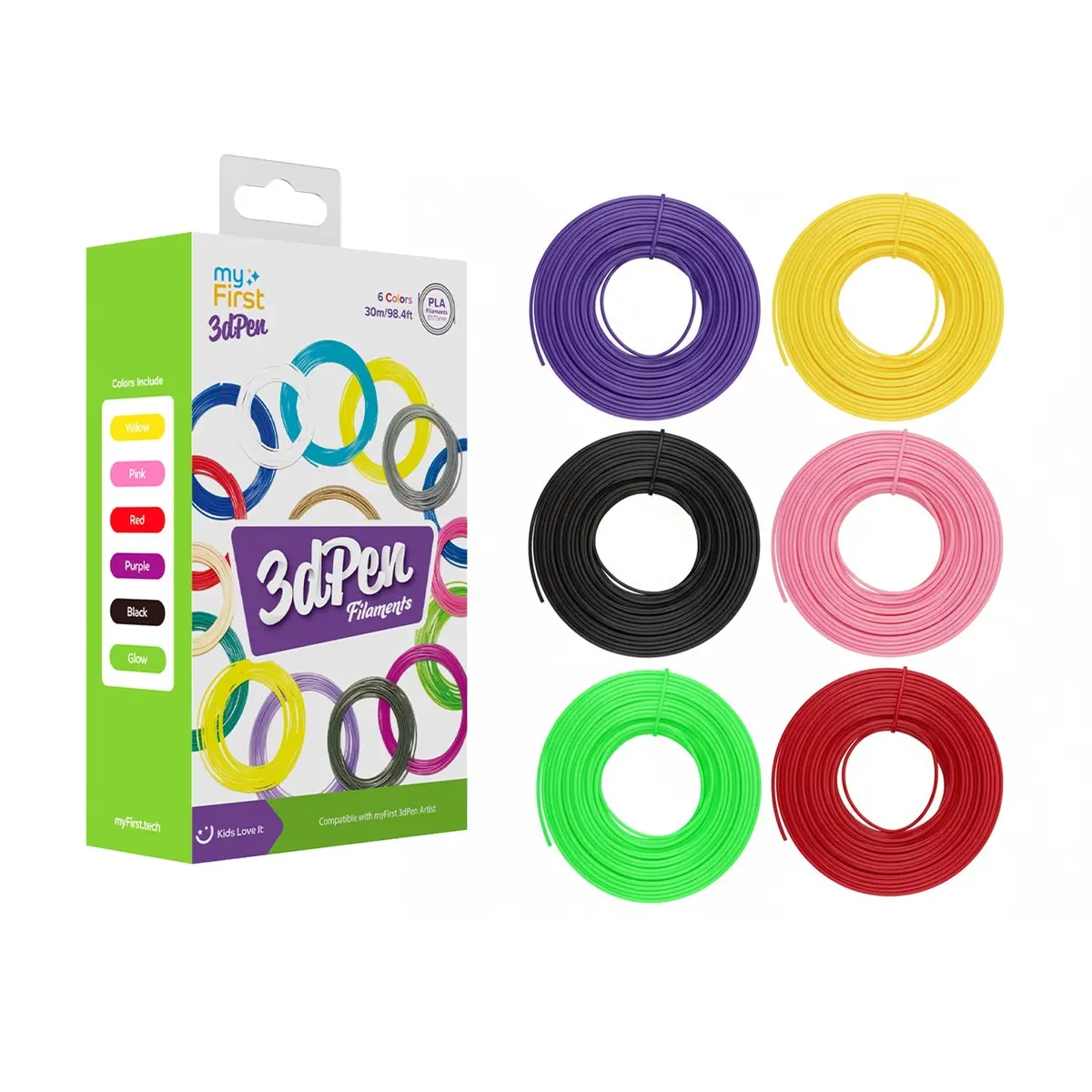 Myfirst 3Dpen Artist Filaments - Pla Refills, Biodegradable - Warm Colour | 256-Fp8001ac-Wc01 1