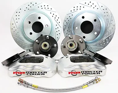 1969-70 Pontiac Catalina & Bonneville (W/Oe Drum Brakes) Pro Driver Front Disc Brake Kit Power Brake Kit 1