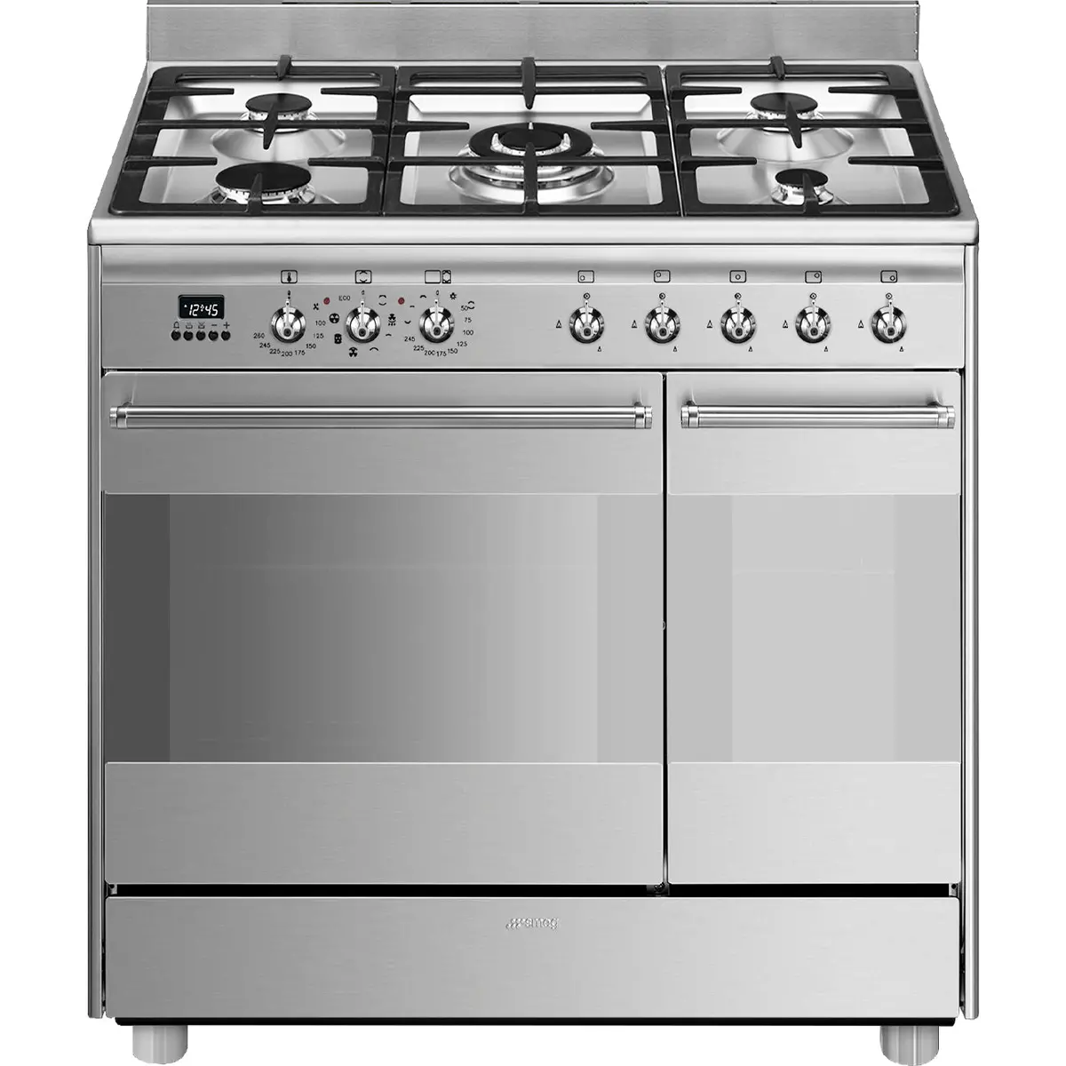 Smeg 90 Cm Dual‑Fuel Cooker | Scb92mx8 1