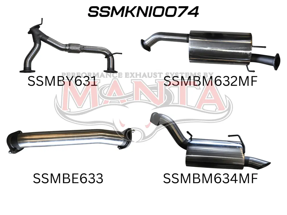 Nissan Patrol Y62 V8 5.6L Wagon 3In Catback With Muffler 1