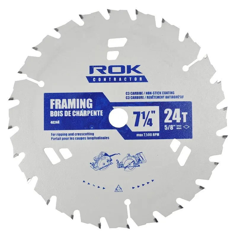Saw7¼" 24Tooth Circular Saw Blade Antishock (40244) 1