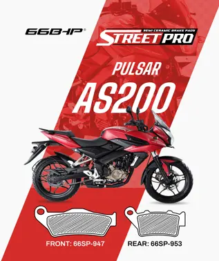 Bajaj Pulsar As200 Street Pro Semi Ceramic Brake Pads 1