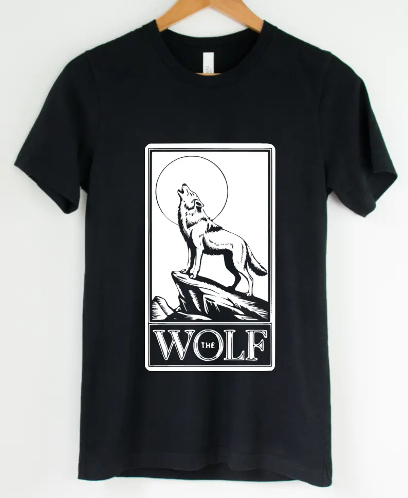 The Wolf Tarot: T-Shirt, Pullover, Hoodie, Tank Or Long Sleeve 1
