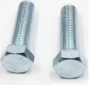 M6-1X30mm Din931/Iso4014 Cr Hex Cap Screws 8.8 Zin 100/Bx 1