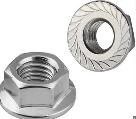7/16"-14 Regular Hex Flange Nuts Serrated Crs Hard Zinc 100/Bx 1