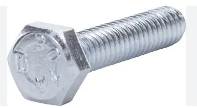7/8"-9X5",Hex Cap Screw, Gr 8 Unc, Zinc 15Bx 1