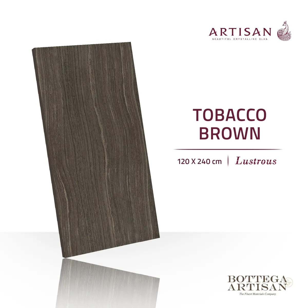 Granit Lamina Slab Artisan Tobacco Brown Lustrous 120X240 1