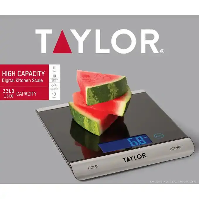 Taylor | High Capacity Kitchen Scale | Up To 33Lb 1