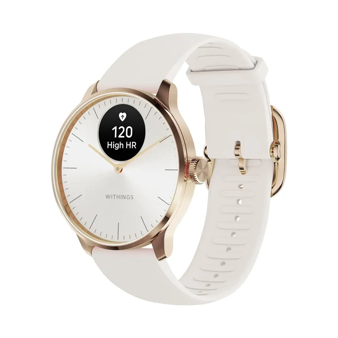 Withings Scanwatch Light - Health Tracking Watch With Heart Rate & Spo2 - Rose Gold White | 78-Hwa11-Model 1-All-Int 1