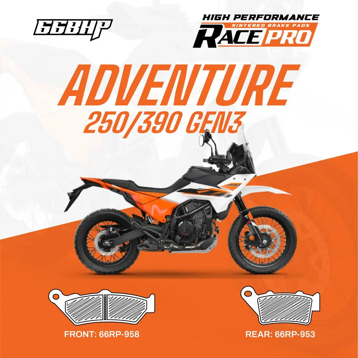 Ktm Adventure 390/250 Race Pro Sintered Brake Pad 1