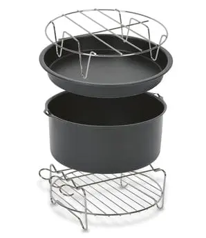 T-Fal Air Fryer Easy Fry Pizza & Cake Pan Accessory Xa112050 1
