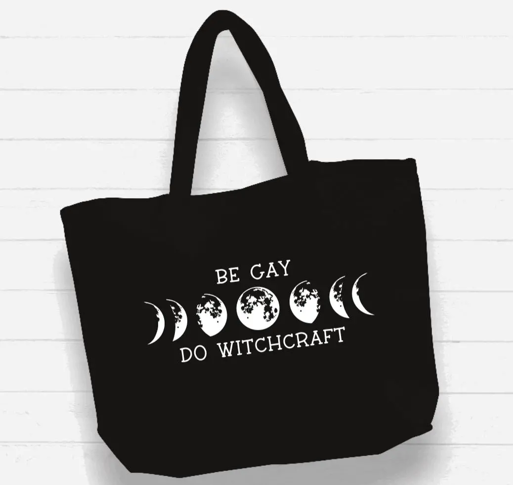 Xl Beach Bag Tote - Be Gay Do Witchcraft 1
